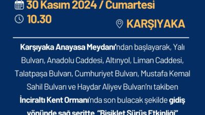İzmir’de yarın (Cumartesi) Eşpedal Derneği tarafından Dünya Engelliler Günü kapsamında,