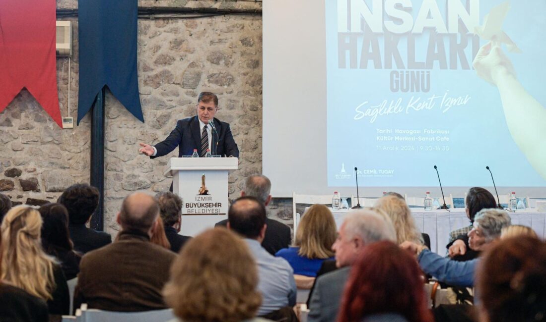 Başkan Tugay: Açlık, yoksulluk, işsizlik mesajı “Dur demenin zamanı bugündür” İzmir Büyükşehir Belediyesi 10 Aralık Dünya İnsan Hakları Günü’ne özel