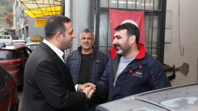 Narlıdere Belediye Başkanı Erman Uzun, Küçük Esnaf Sanayi Sitesi’nde bölge