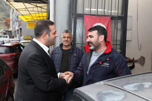 Narlıdere Belediye Başkanı Erman Uzun, Küçük Esnaf Sanayi Sitesi’nde bölge