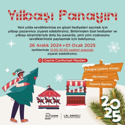 Çeşme Belediyesi, 26 Aralık 2024 - 1 Ocak 2025 tarihlerinde