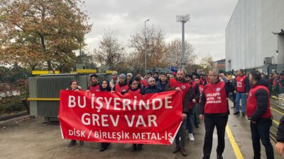 Birleşik metal iş sendikası Genel Sekreteri Ali Çeltek tarafından yapılan