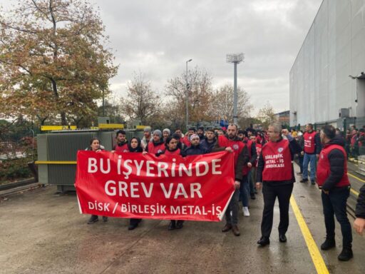 Birleşik metal iş sendikası Genel Sekreteri Ali Çeltek tarafından yapılan