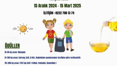 Menderes Belediyesi’nin düzenlediği yarışmada okullar, Çevreyi korumak ve daha güzel