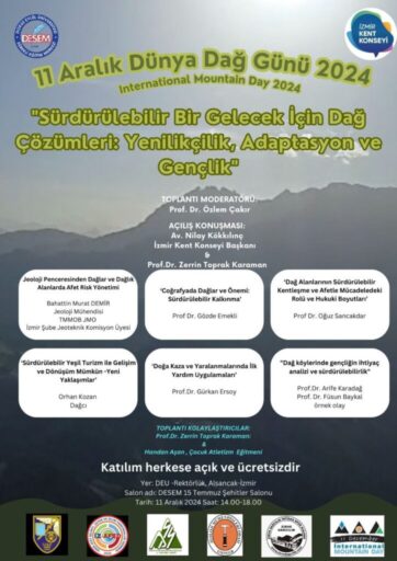 Bilindiği üzere, 11 Aralık Dünya Dağ Günü. Dağların insanlık için