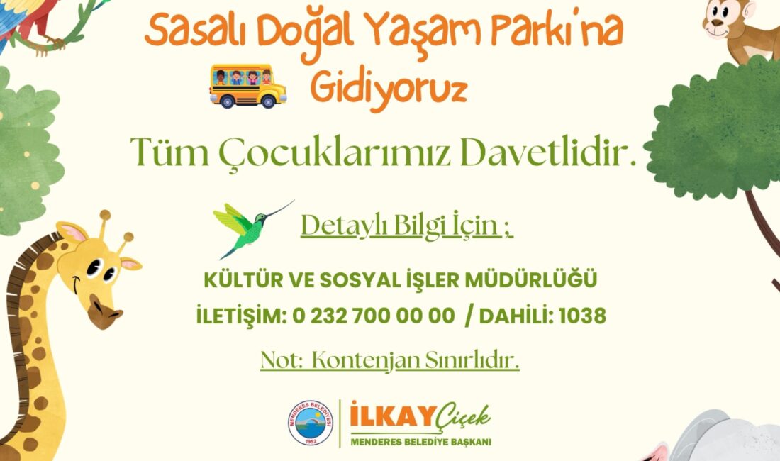 Menderes Belediyesi Kültür ve Sosyal İşler Müdürlüğü, ara tatilde çocuklar