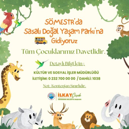 Menderes Belediyesi Kültür ve Sosyal İşler Müdürlüğü, ara tatilde çocuklar