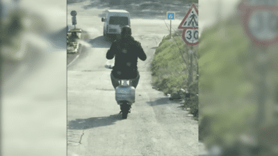 Tüp üzerine monte edilmiş bir düzenekle seyir halinde olan bir