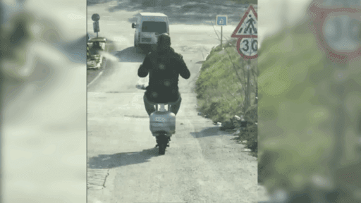 Tüp üzerine monte edilmiş bir düzenekle seyir halinde olan bir