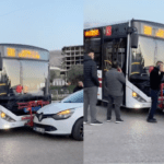 İzmir’in Çiğli ilçesinde, Harmandalı Atık Tesisi yakınlarında ESHOT’a ait bir