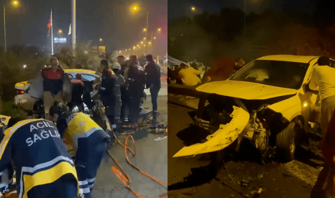 İzmir Çiğli’de Araç bariyerlere çarparak kaza yaptı: Yaralılar var! İzmir Çiğli’de otobanın başlangıç noktasında bir araç bariyerlere daldı. Bariyere