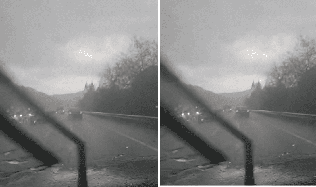 Manisa-İzmir kara yolu, bugün etkili olan şiddetli dolu yağışıyla adeta