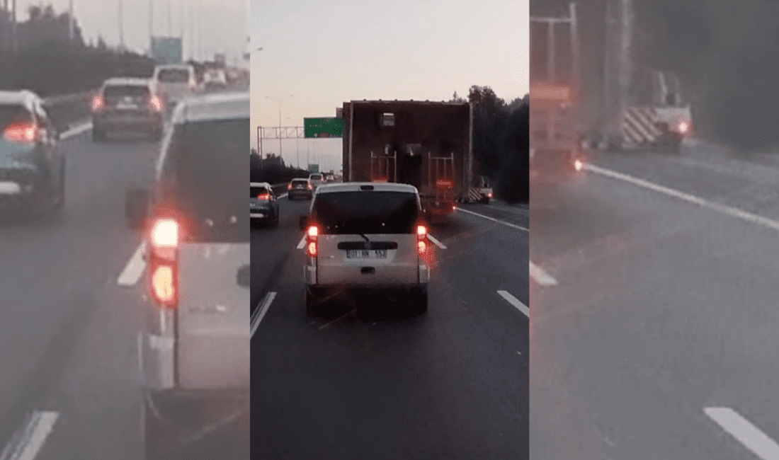 İzmir’in en yoğun güzergahlarından biri olan Bornova-Buca çevreyolu, 18:20 saatlerinde