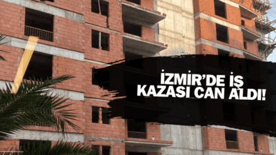 İzmir’in Bayraklı ilçesi Sakarya Caddesi’nde bulunan bir inşaatta feci bir