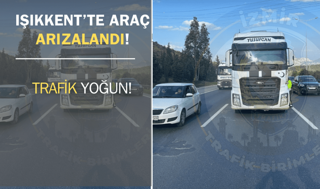 Bornova ilçesi Işıkkent rampalarından Buca istikametine doğru orta şeritte, bir