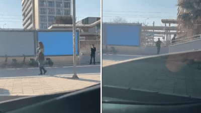 İzmir’in Salhane İZBAN istasyonunda bir gencin yasaklı madde kullandığı görüldü.