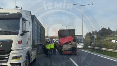 İzmir-Aydın Otoyolu'nda bu sabah saatlerinde Torbalı istikametine doğru bir trafik