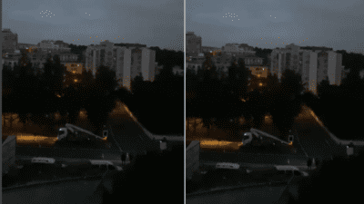 Buca ilçesindeki eski mezarlık bölgesinde sabah saatlerinde meydana gelen elektrik