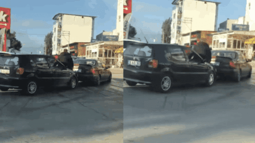 İzmir’in Buca ilçesinde, 6. Sanayi bölgesinde sabah saatlerinde gerçekleşen ilginç