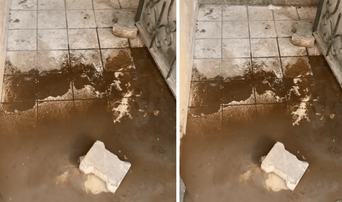 İzmir Karşıyaka çarşıda bir apartman binasında, kutunun altında bulunan telekom