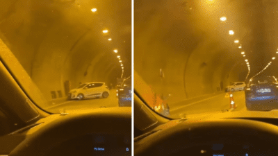 Bayraklı Tüneli’nde bugün sabah saatlerinde zincirleme trafik kazası meydana geldi.