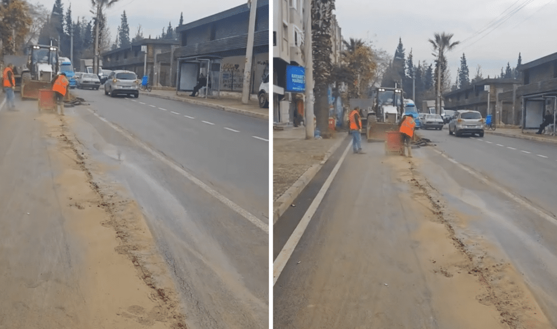 İzmir’in Buca ilçesinde devam eden asfalt çalışmaları, bölge sakinleri tarafından