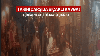 İzmir’in tarihi Kemeraltı Çarşısı’nda bulunan Kahveciler Sokağı’nda dün akşam saat