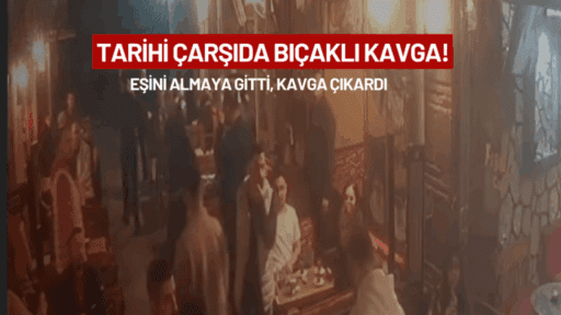 İzmir’in tarihi Kemeraltı Çarşısı’nda bulunan Kahveciler Sokağı’nda dün akşam saat