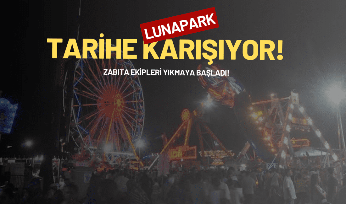 İzmir’in simgelerinden biri haline gelen Kültürpark Lunaparkı’nda tahliye başladı.
