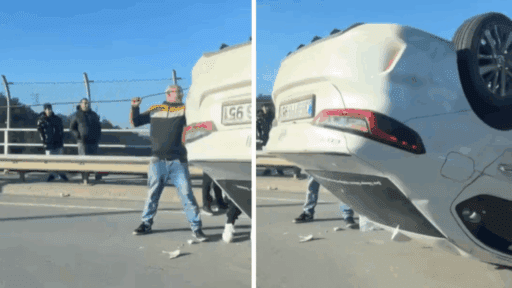 Sürücüsünün direksiyon hakimiyetini kaybetmesi sonucu otomobil takla attı.