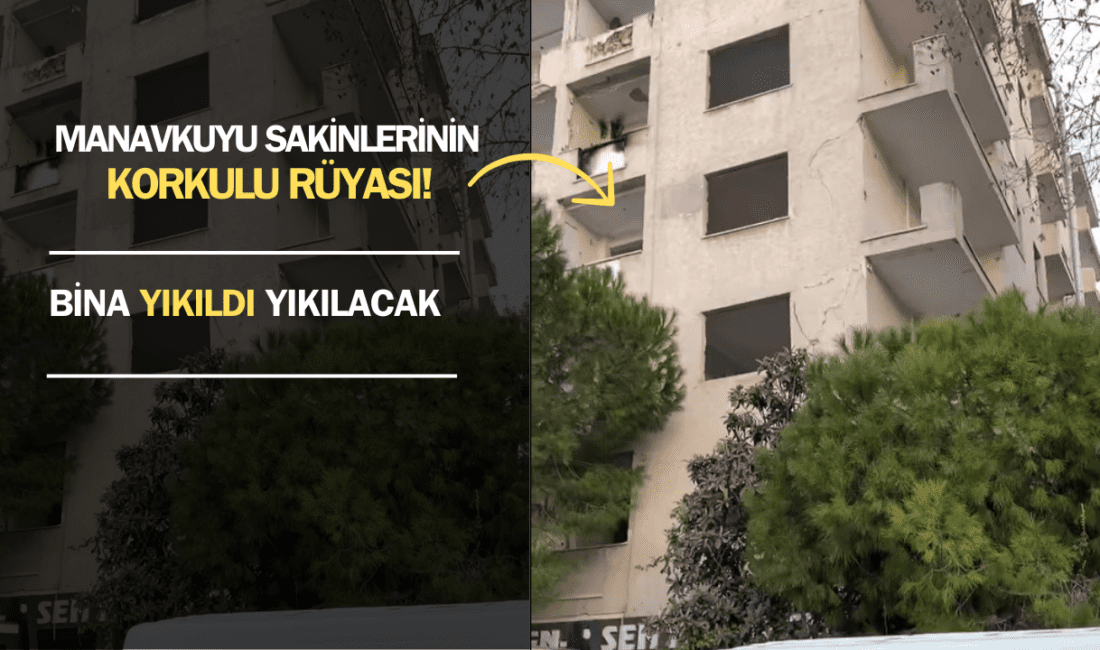 İzmir Bayraklı’da hasarlı bina çevreyi tehdit ediyor! Bayraklı ilçesi Manavkuyu semtinde, daha önce depremde hasar alan bir