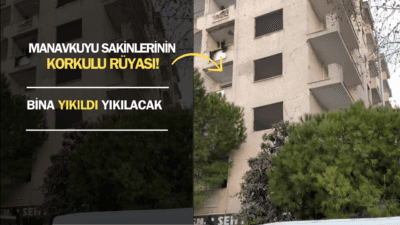 Bayraklı ilçesi Manavkuyu semtinde, daha önce depremde hasar alan bir