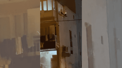 İzmir’in Buca ilçesinde Arda Börekçisi’nin üzerindeki bir dairede mangal yakılması,