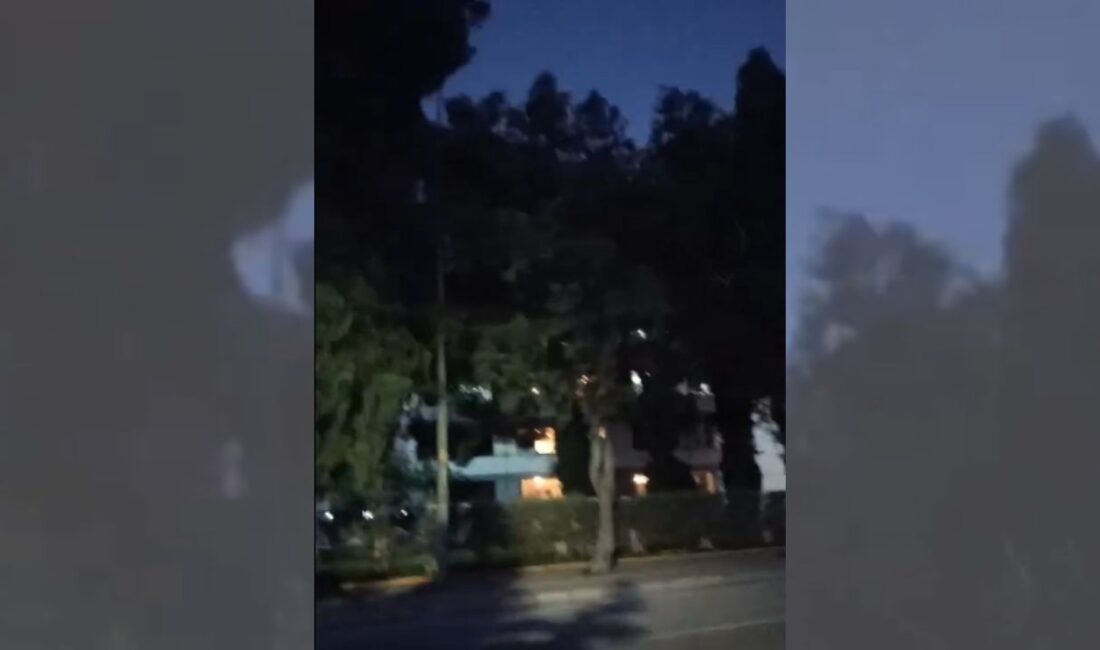 İzmir’in Pınarbaşı bölgesindeki Pınar Caddesi’nde sabah saatlerinde aydınlatma arızası nedeniyle