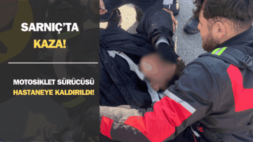 İzmir’in Gaziemir ilçesi Sarnıç semtinde, bir motosiklet sürücüsü, seyir halindeki