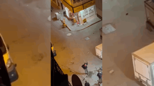 İzmir'in Yeşilyurt semtinde akşam saatlerinde yaşanan olay, bölge halkında korku