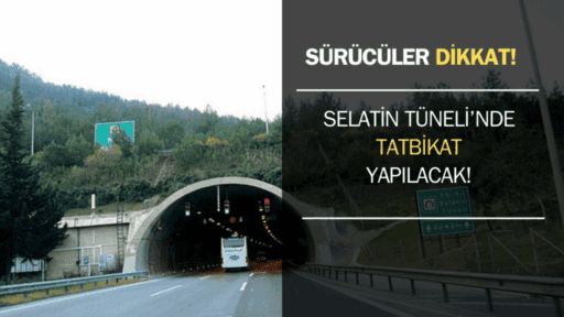 İzmir-Aydın Otoyolu üzerinde bulunan 75. Yıl Selatin Tüneli içinde Aydın