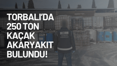 İzmir’in Torbalı ilçesinde gerçekleştirilen büyük bir operasyonla, kaçak atık yağ,