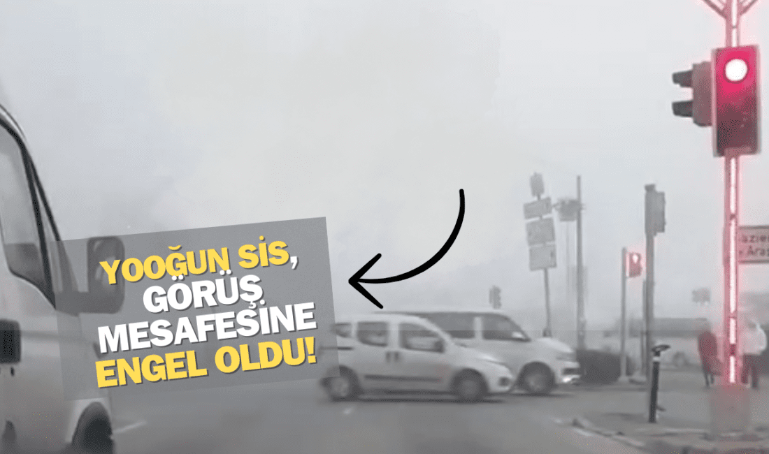 İzmir’de sabah saatlerinde etkili olan yoğun sis, trafikte sürücülere zor