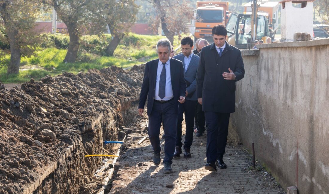 İzmir Büyükşehir Belediyesi İZSU Genel Müdürlüğü’nün Aliağa’da başlattığı altyapı projeleri