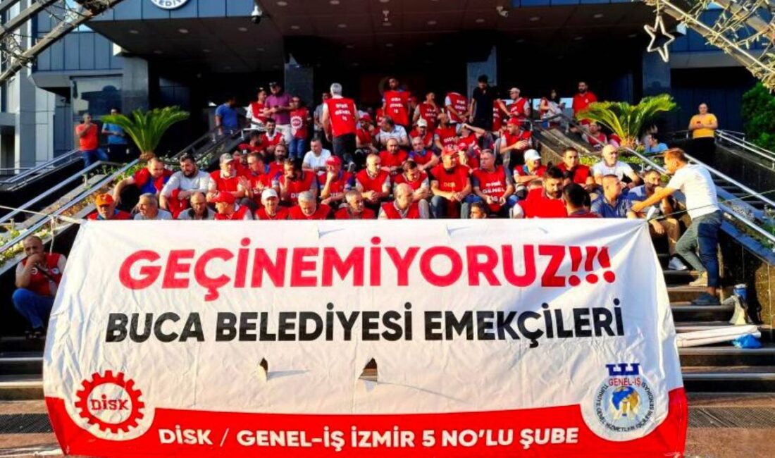 Buca Belediyesi’ne bağlı BUCA İMAR A.Ş. çalışanları, DİSK Genel İş