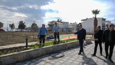 İzmir Büyükşehir Belediyesi, Dikili Belediyesi’nden devraldığı Çandarlı Sosyal Tesisi’nde yenileme