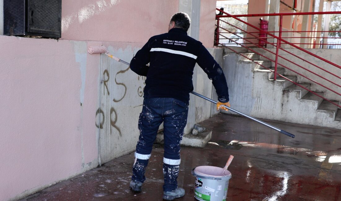 Bayraklı Belediyesi, ilçe genelinde süren bakım, onarım ve yenileme faaliyetleri