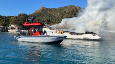 Muğla’nın Marmaris ilçesinde Yalancı Boğaz mevkiinde Nefes isimli motor
yatta bilinmeyen