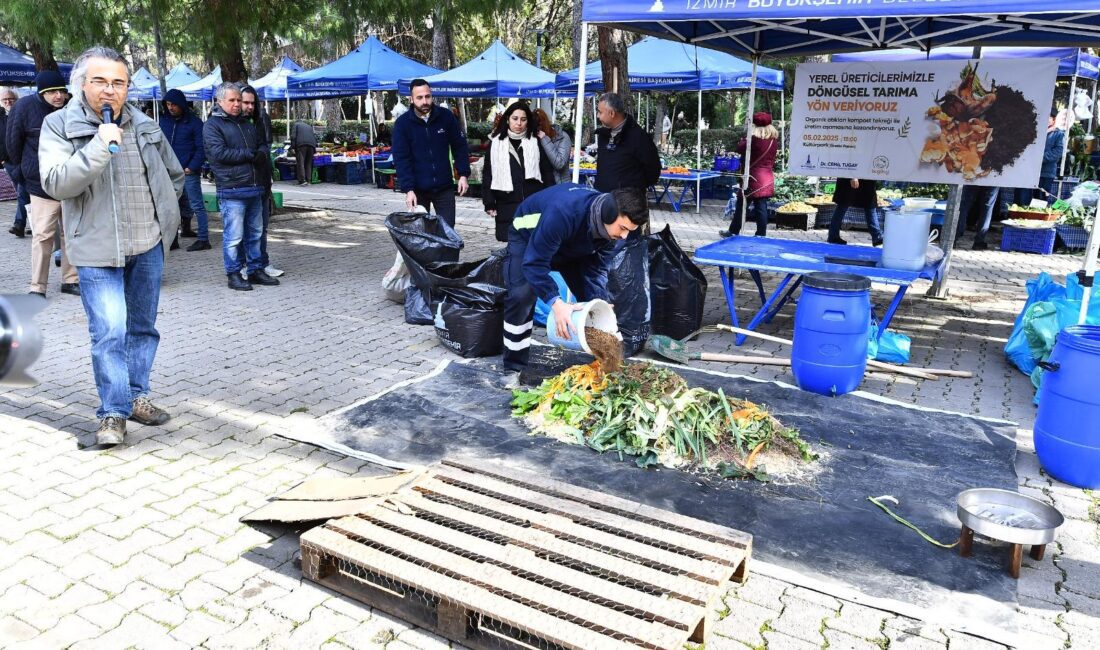 Organik atıklar ekonomiye kazandırılıyor İzmir Büyükşehir Belediyesi, sürdürülebilir atık yönetimi ve tarımsal alanların canlandırılması