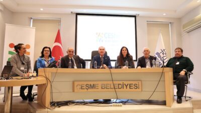 Çeşme Belediyesi ev sahipliğinde gerçekleştirilen Yarımada Kent Konseyi Birliği Toplantısı’nda,