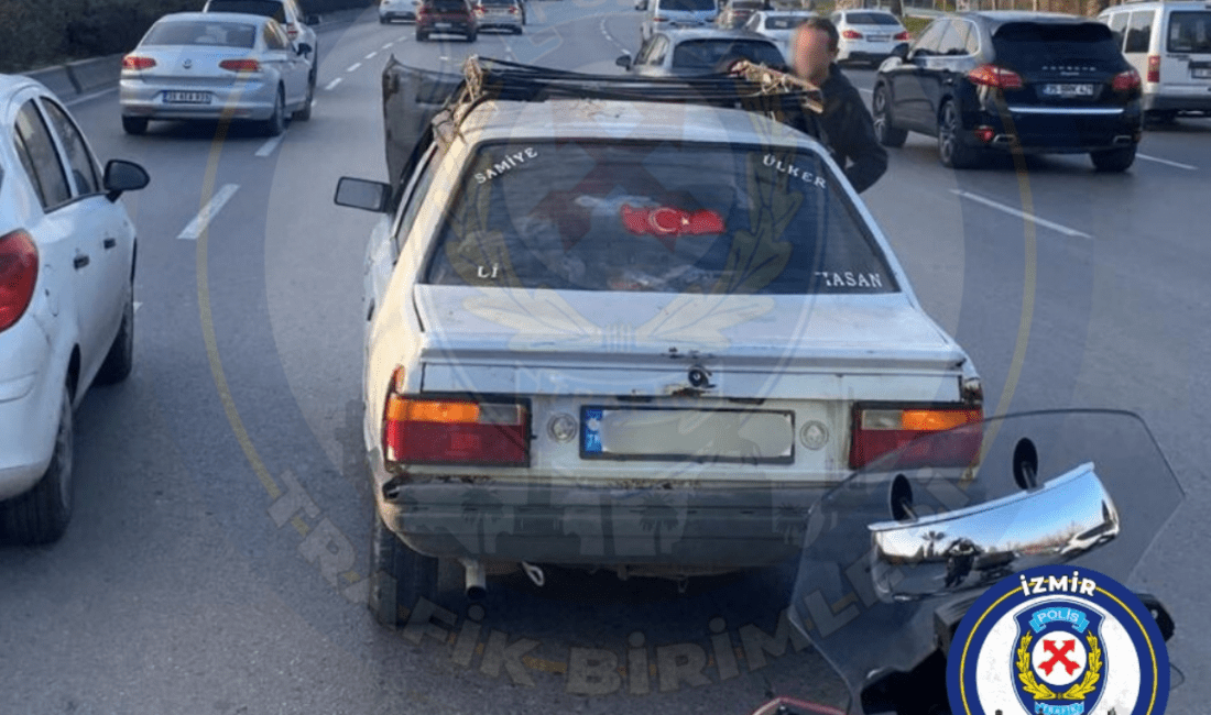 İzmir Altınyol üzeri Zafer Payzın Köprü inişinde merkez istikametine doğru