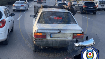 İzmir Altınyol üzeri Zafer Payzın Köprü inişinde merkez istikametine doğru