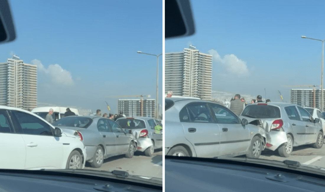 İzmir'in Konak ilçesi Altınyol bölgesinde bu sabah saatlerinde zincirleme bir