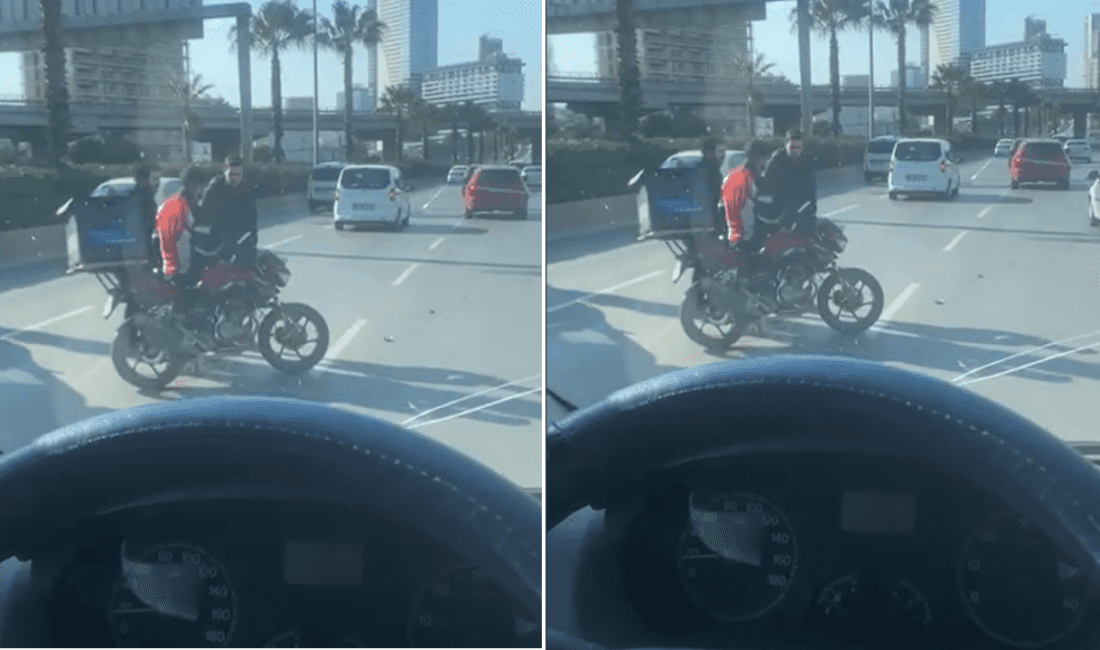 İzmir’in Bornova ilçesi Ankara Caddesi yolu üzerinde trafik kazası meydana